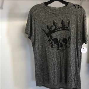 lauren moshi distressed graphic tee